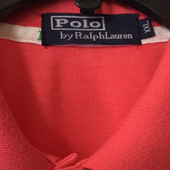 Polo Ralph Lauren Men’s Salmon colored Polo Shirt with large Black Pony Logo XL - Picture 5 of 8